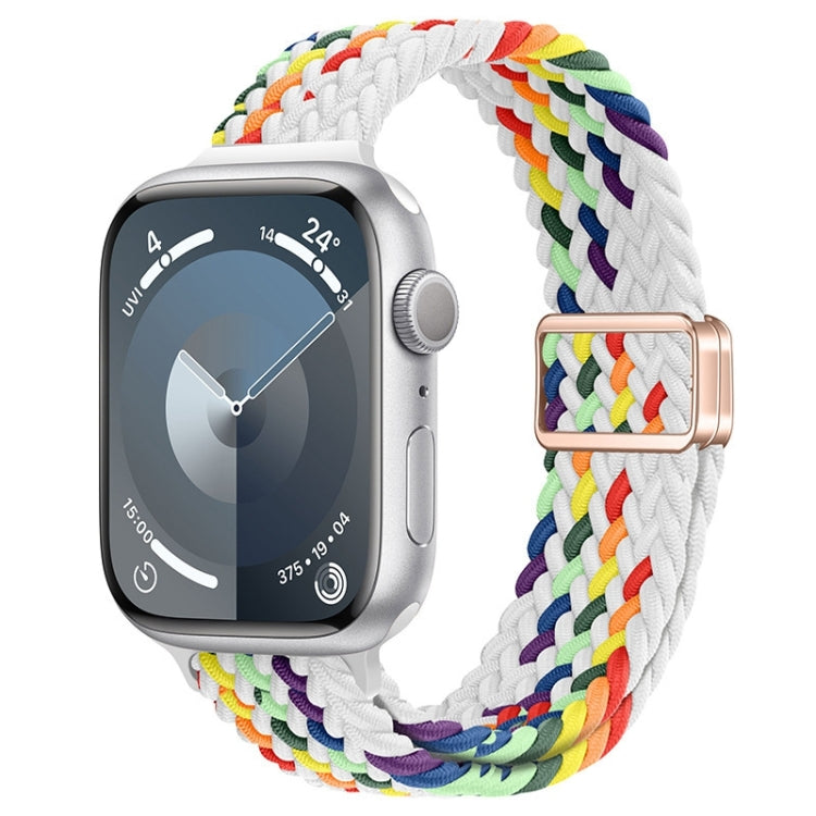 Slim Magnetic Buckle Nylon Braided Watch Band, For Apple Watch SE 2023 44mm