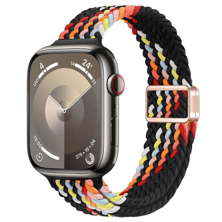 Slim Magnetic Buckle Nylon Braided Watch Band, For Apple Watch SE 2023 44mm