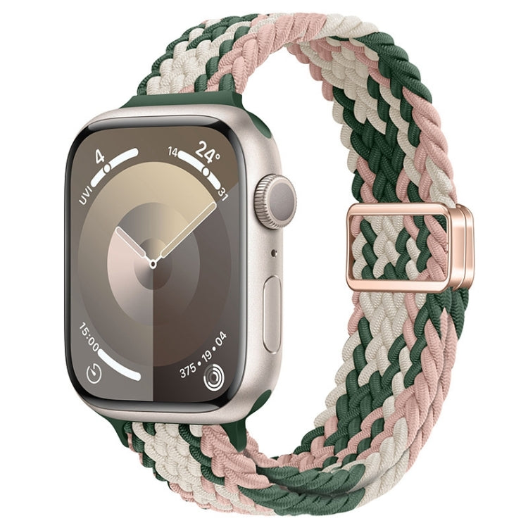 Slim Magnetic Buckle Nylon Braided Watch Band, For Apple Watch SE 2023 44mm