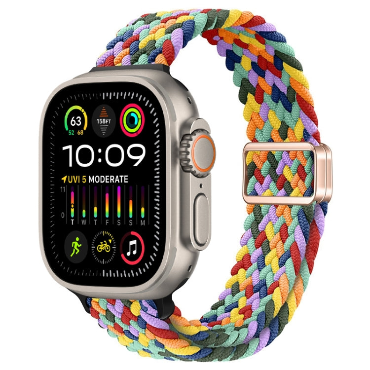 Slim Magnetic Buckle Nylon Braided Watch Band, For Apple Watch Ultra 2 49mm