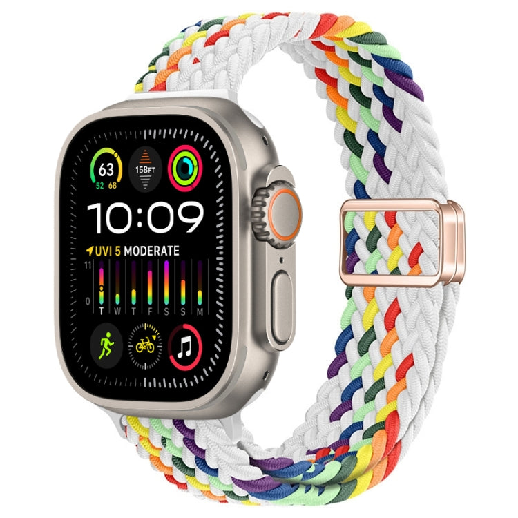 Slim Magnetic Buckle Nylon Braided Watch Band, For Apple Watch Ultra 2 49mm