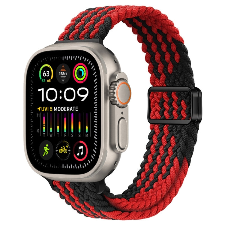 Slim Magnetic Buckle Nylon Braided Watch Band, For Apple Watch Ultra 2 49mm