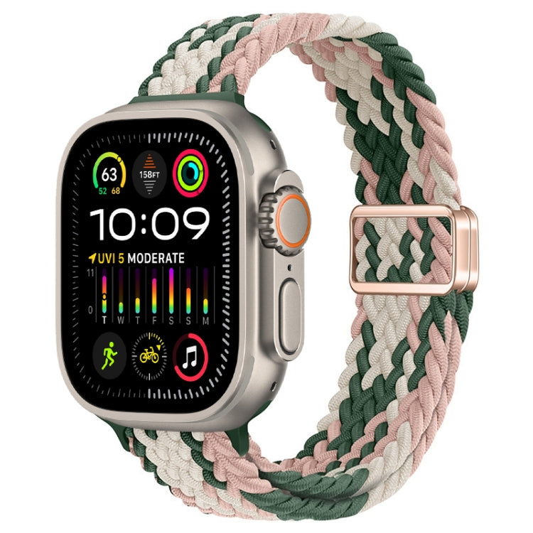 Slim Magnetic Buckle Nylon Braided Watch Band, For Apple Watch Ultra 2 49mm