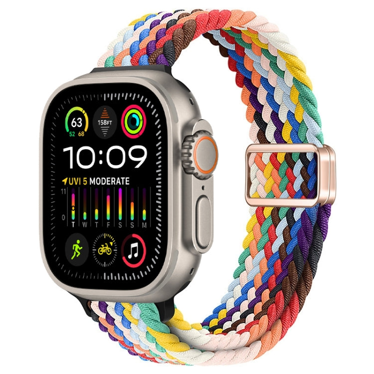 Slim Magnetic Buckle Nylon Braided Watch Band, For Apple Watch Ultra 2 49mm