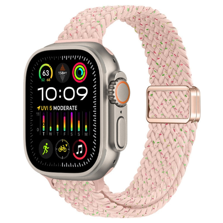 Slim Magnetic Buckle Nylon Braided Watch Band, For Apple Watch Ultra 2 49mm