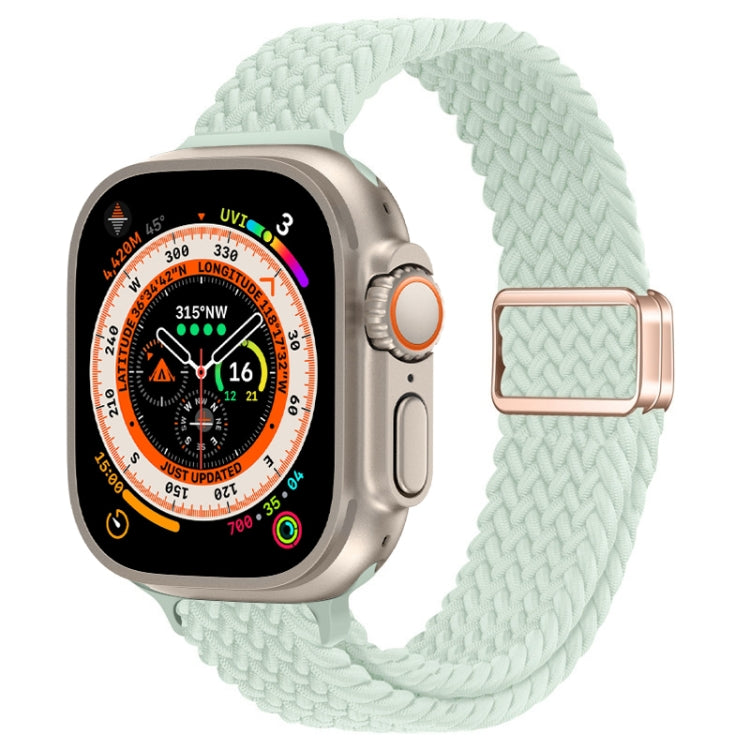 Slim Magnetic Buckle Nylon Braided Watch Band, For Apple Watch Ultra 49mm