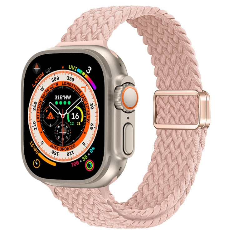 Slim Magnetic Buckle Nylon Braided Watch Band, For Apple Watch Ultra 49mm