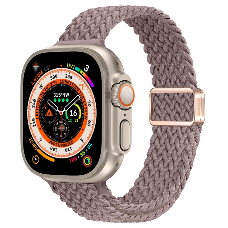 Slim Magnetic Buckle Nylon Braided Watch Band, For Apple Watch Ultra 49mm