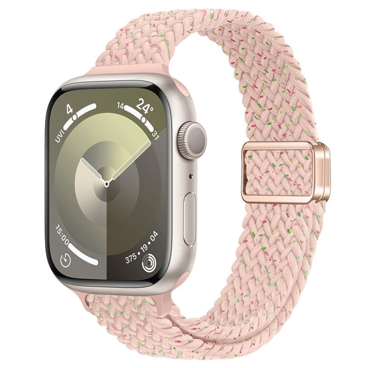 Slim Magnetic Buckle Nylon Braided Watch Band, For Apple Watch SE 40mm