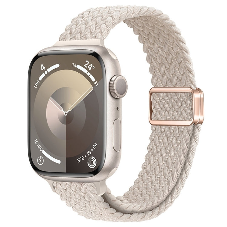 Slim Magnetic Buckle Nylon Braided Watch Band, For Apple Watch SE 40mm