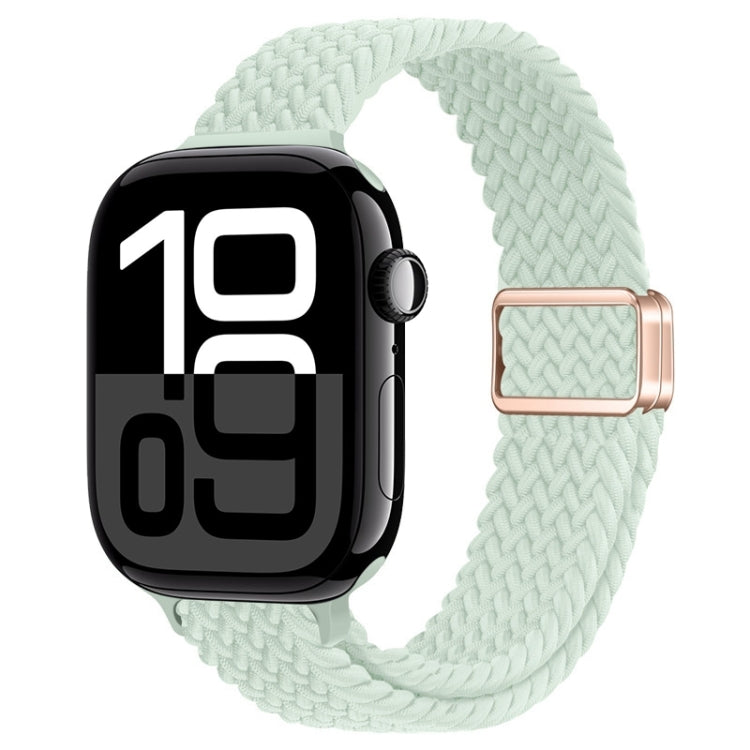 Slim Magnetic Buckle Nylon Braided Watch Band, For Apple Watch Series 10 42mm