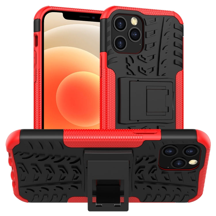 Tire Texture Shockproof TPU + PC Protective Case with Holder, For Xiaomi Redmi 9C, For OPPO Realme C15, For iPhone 12 mini, For Alcatel 3L (2020)