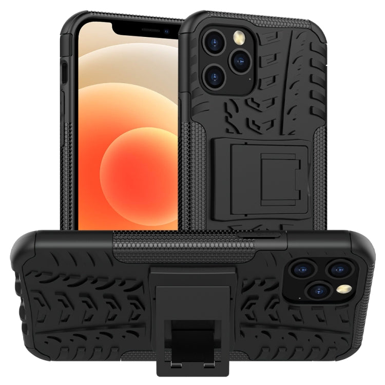 Tire Texture Shockproof TPU + PC Protective Case with Holder, For Xiaomi Redmi 9C, For OPPO Realme C15, For iPhone 12 mini, For Alcatel 3L (2020)