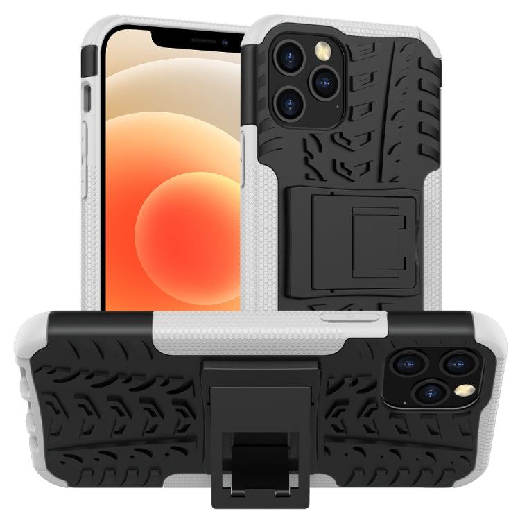 Tire Texture Shockproof TPU + PC Protective Case with Holder, For Xiaomi Redmi 9C, For OPPO Realme C15, For iPhone 12 mini, For Alcatel 3L (2020)