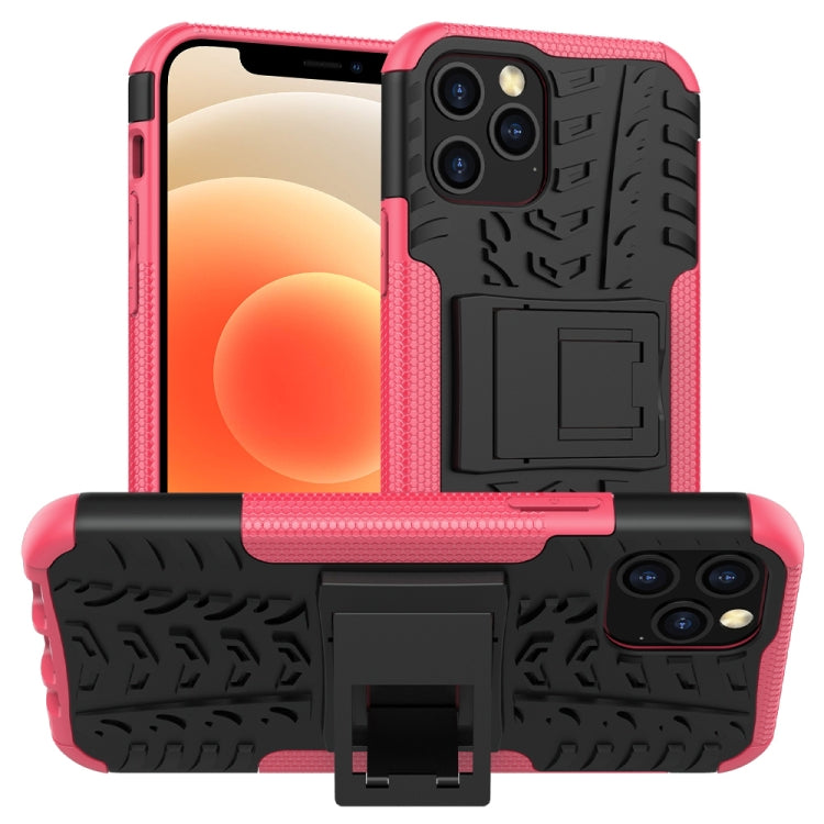 Tire Texture Shockproof TPU + PC Protective Case with Holder, For Xiaomi Redmi 9C, For OPPO Realme C15, For iPhone 12 mini, For Alcatel 3L (2020)