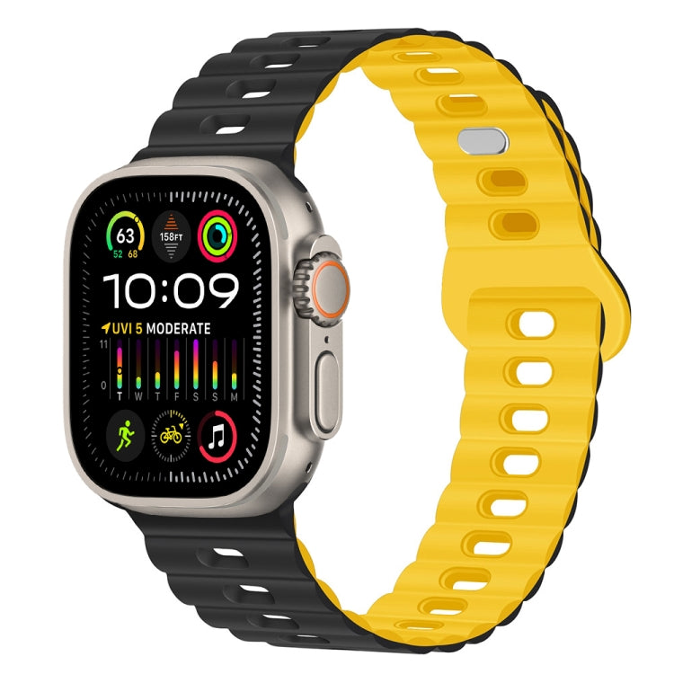 Reverse Buckle Breathable Silicone Watch Band, For Apple Watch Ultra 2 49mm