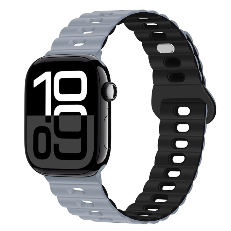 Reverse Buckle Breathable Silicone Watch Band, For Apple Watch Series 10 42mm