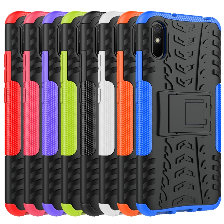 Tire Texture Shockproof TPU+PC Protective Case with Holder