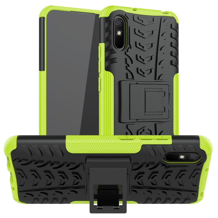 Tire Texture Shockproof TPU+PC Protective Case with Holder