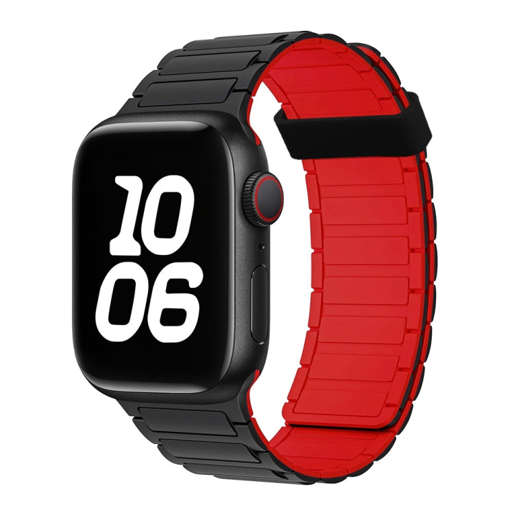 Tri-beads Magnetic Hoop Silicone Watch Band, For Apple Watch SE 2023 40mm