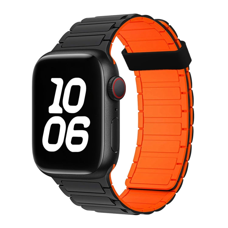 Tri-beads Magnetic Hoop Silicone Watch Band, For Apple Watch SE 2023 40mm