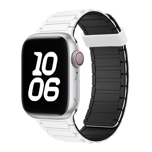 Tri-beads Magnetic Hoop Silicone Watch Band, For Apple Watch Series 8 41mm