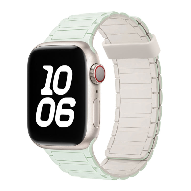 Tri-beads Magnetic Hoop Silicone Watch Band, For Apple Watch SE 40mm