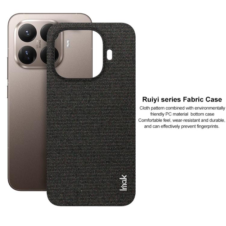 imak Ruiyi Series Cloth Texture PU + PC Phone Case, For Xiaomi 15T Pro 5G, For Xiaomi 15T 5G, For Xiaomi 15 Ultra, For Xiaomi 15 Pro, For Xiaomi 15, For Xiaomi 14T Pro, For Xiaomi 14T, For Xiaomi Poco F6 5G
