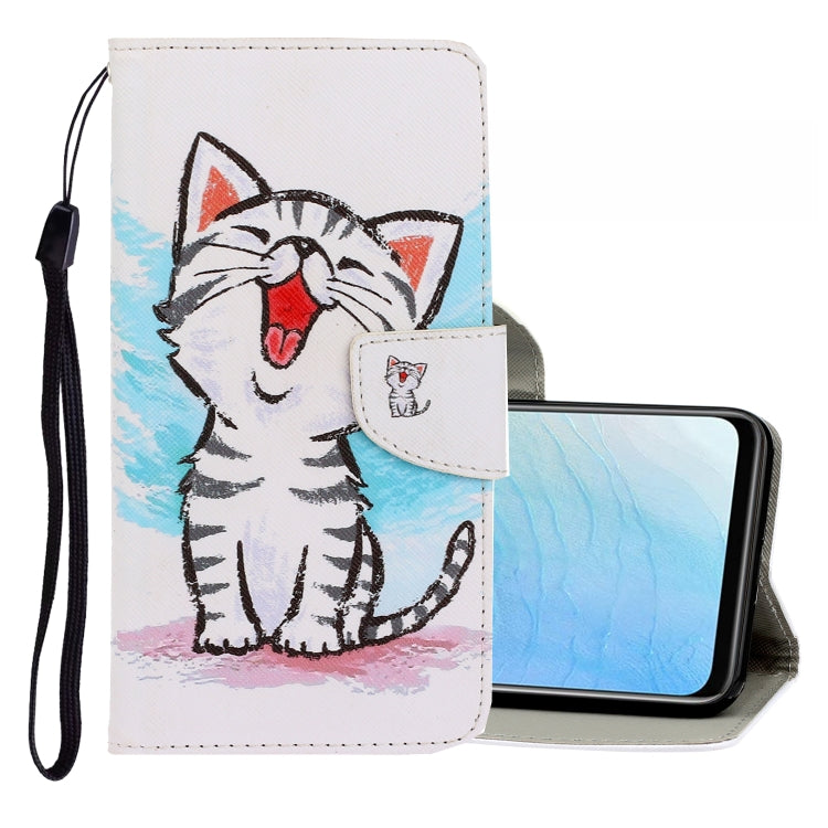 3D Colored Drawing Horizontal Flip PU Leather Case with Holder & Card Slots & Wallet, Series 3