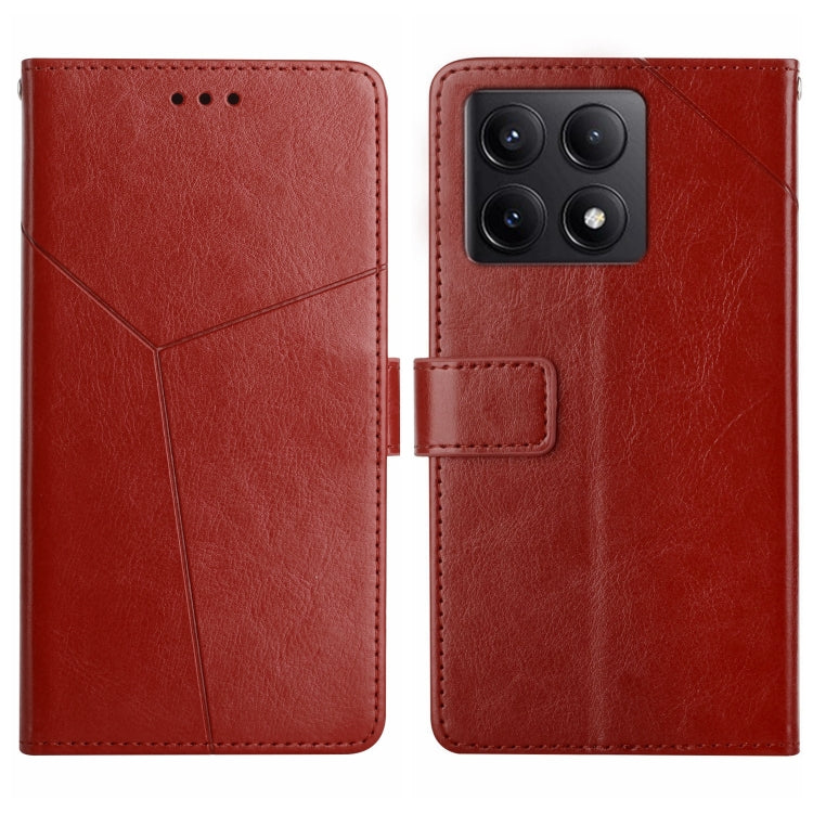 Y-shaped Pattern Flip Leather Phone Case