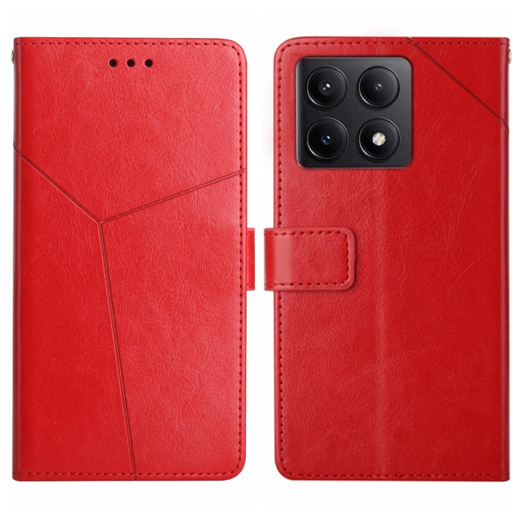 Y-shaped Pattern Flip Leather Phone Case