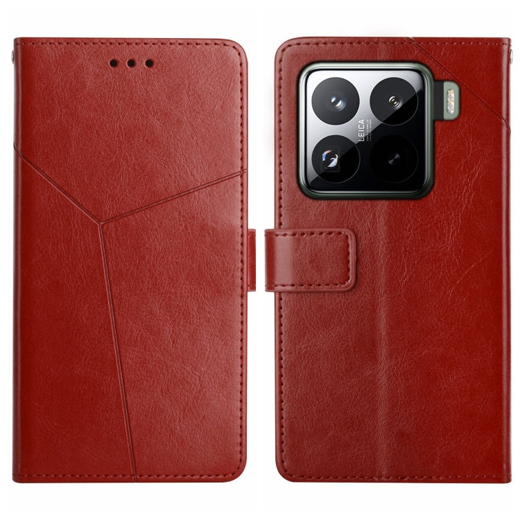 Y-shaped Pattern Flip Leather Phone Case