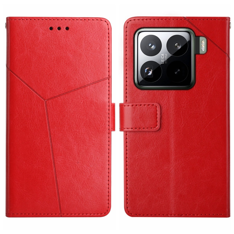 Y-shaped Pattern Flip Leather Phone Case