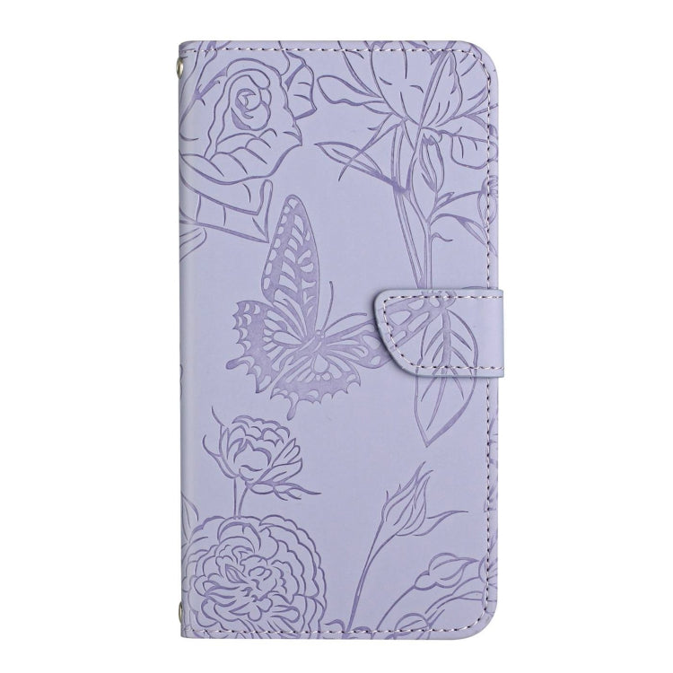 Skin Feel Butterfly Embossed Flip Leather Phone Case