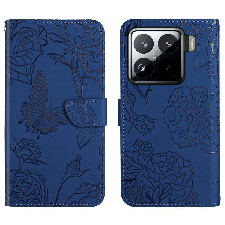 Skin Feel Butterfly Embossed Flip Leather Phone Case