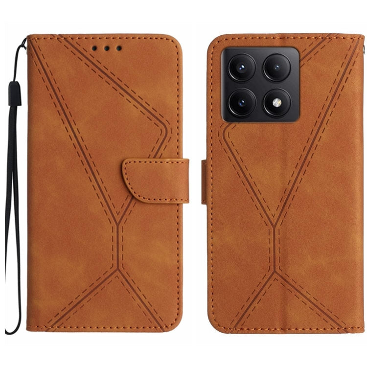 Stitching Embossed Leather Phone Case