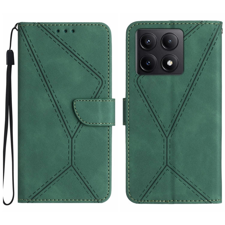 Stitching Embossed Leather Phone Case, For Xiaomi 15 Ultra, For Xiaomi Poco X7 Pro, For Xiaomi 15 Pro, For Xiaomi 15, For Xiaomi 14T Pro 5G Global