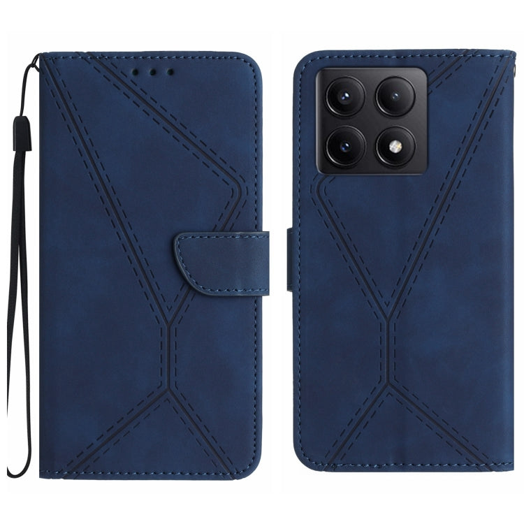 Stitching Embossed Leather Phone Case, For Xiaomi 15 Ultra, For Xiaomi Poco X7 Pro, For Xiaomi 15 Pro, For Xiaomi 15, For Xiaomi 14T Pro 5G Global