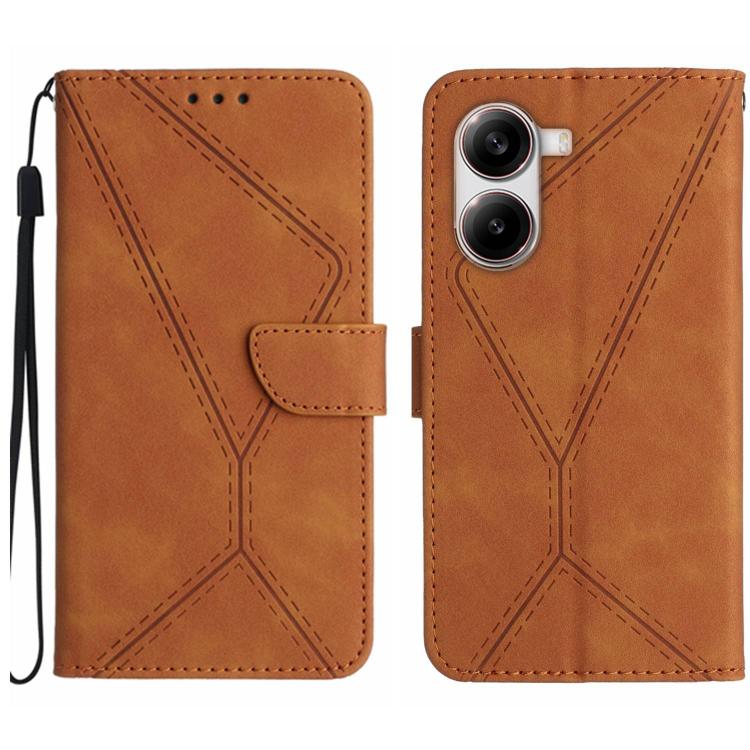 Stitching Embossed Leather Phone Case
