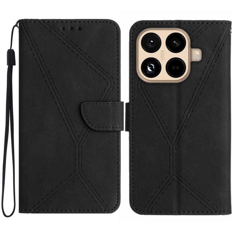 Stitching Embossed Leather Phone Case, For Xiaomi Poco M7 4G 169mm, For Xiaomi 15T Pro, For Xiaomi 15T, For Xiaomi 15 Ultra