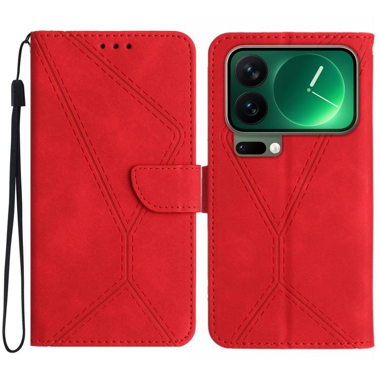 Stitching Embossed Leather Phone Case