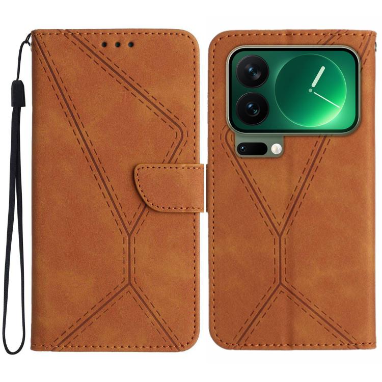 Stitching Embossed Leather Phone Case