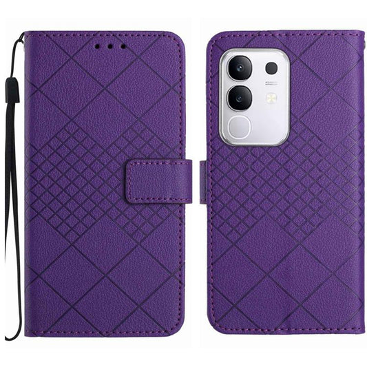 Rhombic Grid Texture Leather Phone Case, For Xiaomi 15 Ultra, For Xiaomi Poco X7 Pro, For Xiaomi 15 Pro, For Xiaomi 15, For Xiaomi 14T Pro 5G Global