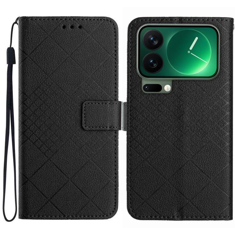 Rhombic Grid Texture Leather Phone Case, For Xiaomi Poco X8 Pro 5G, For Xiaomi 17 Pro Max, For Xiaomi 17 Pro, For Xiaomi 17