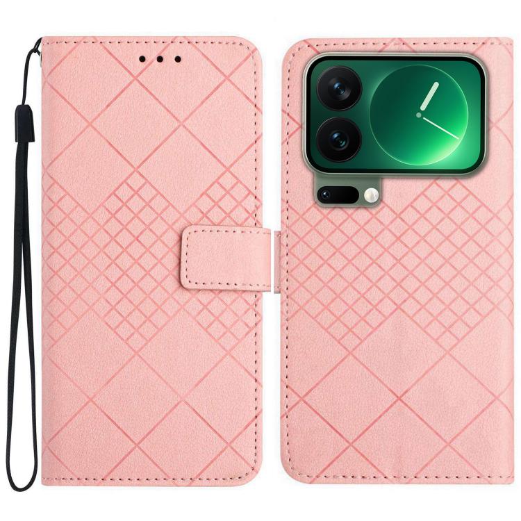 Rhombic Grid Texture Leather Phone Case, For Xiaomi Poco X8 Pro 5G, For Xiaomi 17 Pro Max, For Xiaomi 17 Pro, For Xiaomi 17