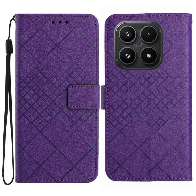 Rhombic Grid Texture Leather Phone Case, For Xiaomi Poco X8 Pro 5G, For Xiaomi 17 Pro Max, For Xiaomi 17 Pro, For Xiaomi 17
