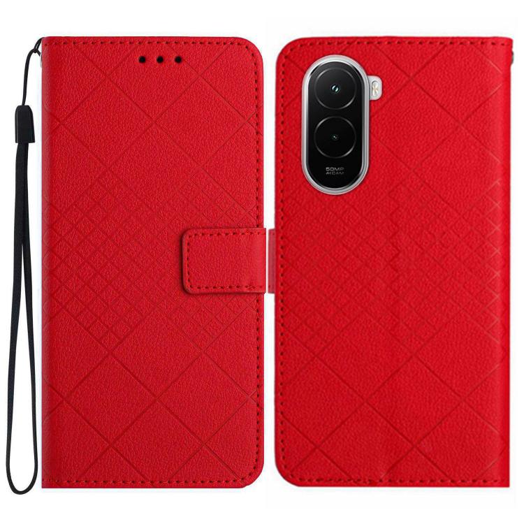 Rhombic Grid Texture Leather Phone Case, For Xiaomi Poco M7 4G 169mm, For Xiaomi 15T Pro, For Xiaomi 15T, For Xiaomi 15 Ultra