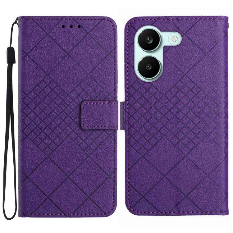 Rhombic Grid Texture Leather Phone Case, For Xiaomi Poco X8 Pro 5G, For Xiaomi 17 Pro Max, For Xiaomi 17 Pro, For Xiaomi 17
