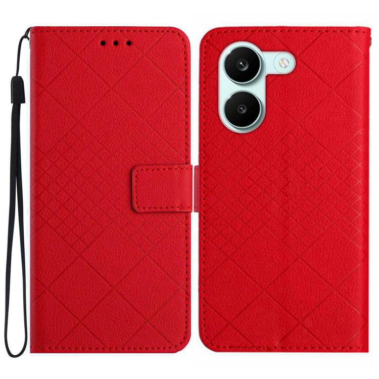 Rhombic Grid Texture Leather Phone Case, For Xiaomi Poco X8 Pro 5G, For Xiaomi 17 Pro Max, For Xiaomi 17 Pro, For Xiaomi 17