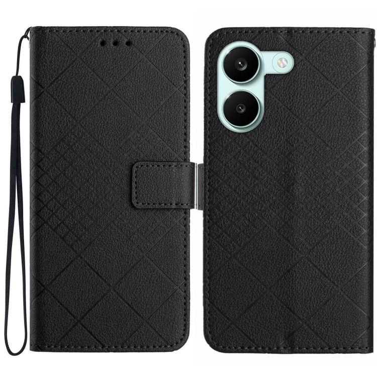 Rhombic Grid Texture Leather Phone Case, For Xiaomi Poco X8 Pro 5G, For Xiaomi 17 Pro Max, For Xiaomi 17 Pro, For Xiaomi 17